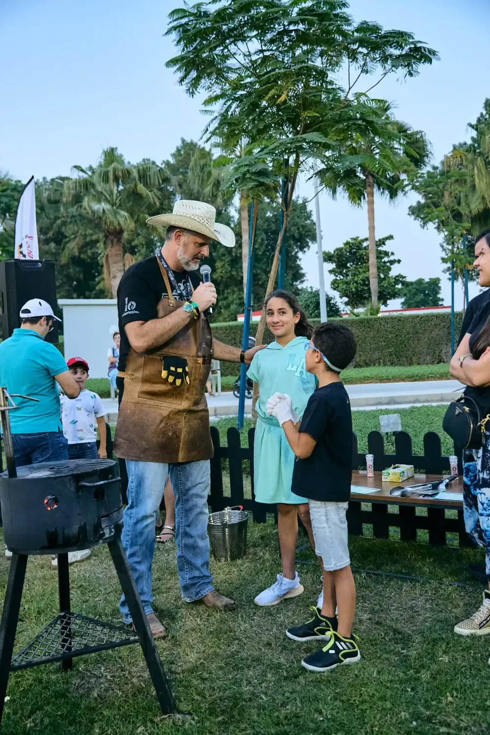 Pitmasters Hunter and Dave with guests at Taste of Abu Dhabi 2025